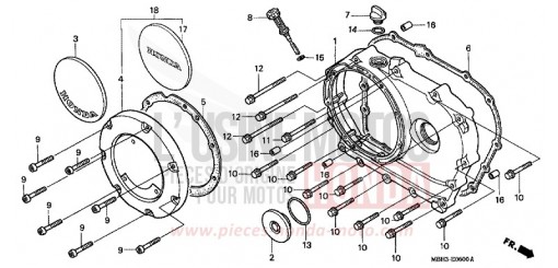 COPERCHIO CARTER MOTORE DESTRO VT1100C3X di 1999